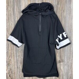 Ivy Park 1/4 Zip Hoodie Sweatshirt Dress Short Sleeve S Casual Athleisure Lounge